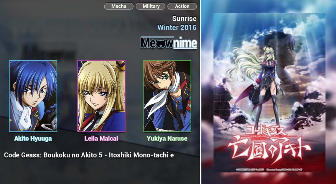 Download Anime Code Geass: Boukoku no Akito 5 - Itoshiki Mono-tachi e